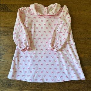 Beaufort Bonnet Co Pink Bow Kids Play Dress size 6